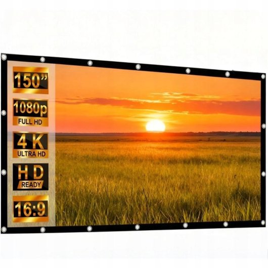 Ecran de projection Maclean MC-167 150 pouces 16:9 pliable