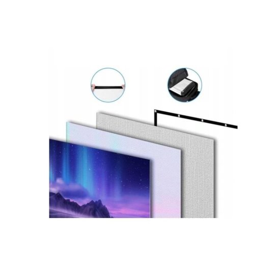Ecran de projection Maclean MC-167 150 pouces 16:9 pliable