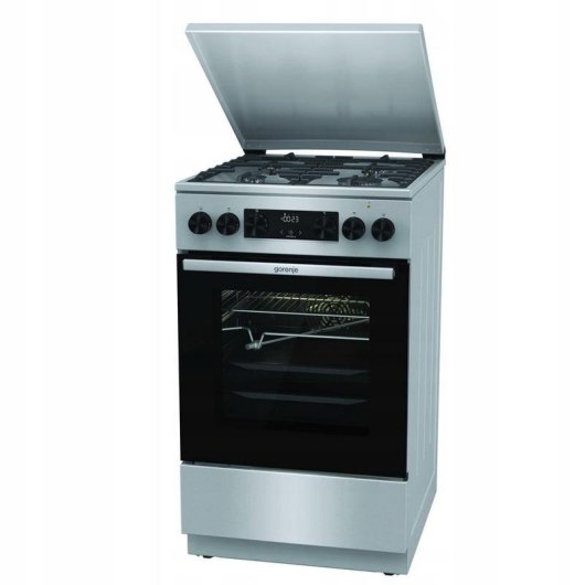 Cuisinière Gorenje GKS5C71XF 50 cm 4 feux gaz four électrique 70L