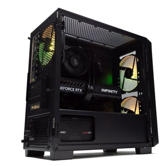 PcCom Lite AMD Ryzen 5 5500 / 16GB / 500GB SSD / RTX 5060 / W11 Home + Pack Gaming + Monitor 27" FHD