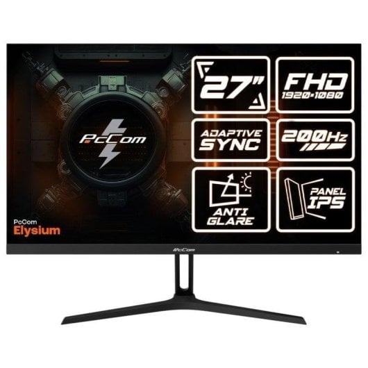 Desktop PcCom Lite AMD Ryzen 5 5500 16GB 500GB SSD RTX 5060 Windows 11 Home Pack Gaming PT Monitor 27"