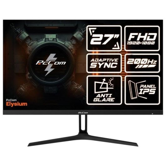 Desktop-PC PcCom Lite AMD Ryzen 5 5500 16GB 500GB SSD RTX 5060 Windows 11 Home Gaming Pack DE Monitor 27"