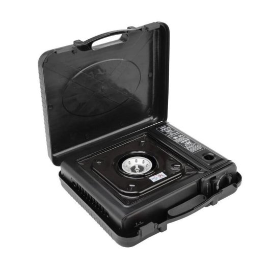Réchaud à gaz portable Jata JECG2138 2,2 kW Noir compact