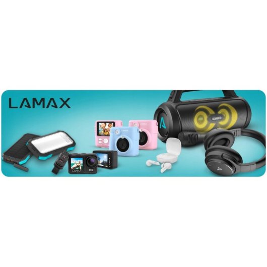 Câmara Instantânea Lamax InstaKid2 Plus Flash Bluetooth Ecrã LCD Azul