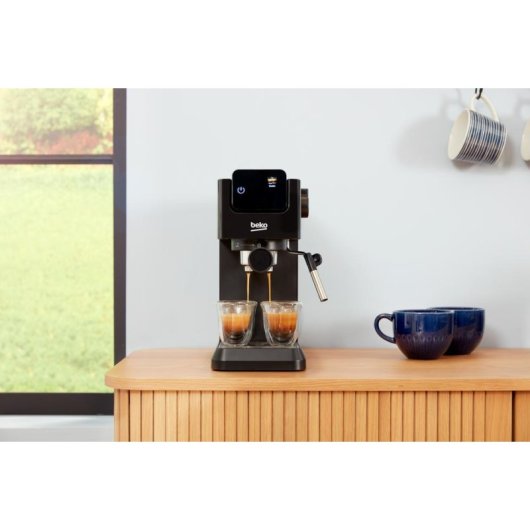 Cafetière expresso Beko CEP5302B 1,1 L 15 Bars avec mousseur à lait