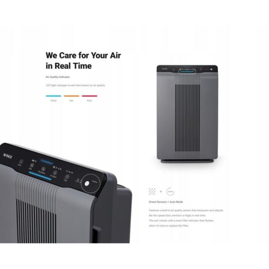 Purificatore d aria Winix 5300-2 PlasmaWave HEPA H13 99 m2