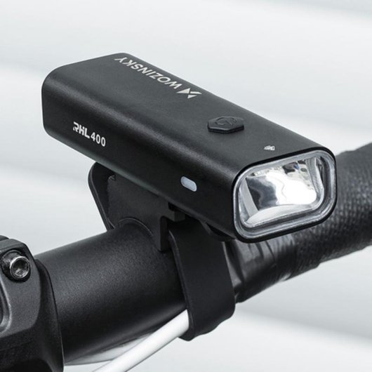 Luz de bicicleta Wozinsky WSBLB2 LED 400 lm IPX6 resistente à água