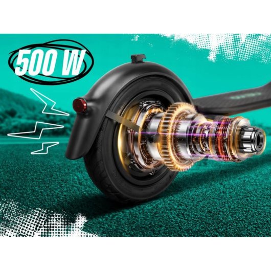 Patinete électrique NEVIQ Horizon 500W Autonomie 38km Roues 10" Frein disque Noir