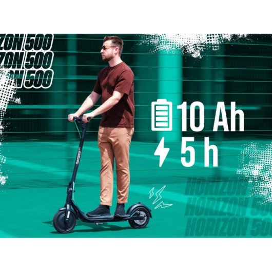 Patinete électrique NEVIQ Horizon 500W Autonomie 38km Roues 10" Frein disque Noir