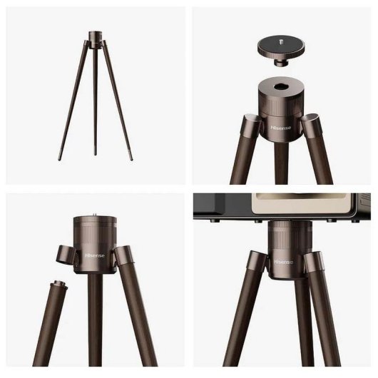 Tripé de chão Hisense SG9S para projetor XR10 madeira e metal