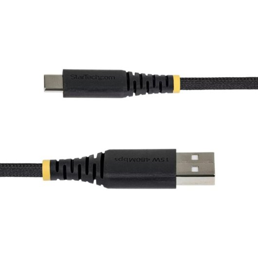 Cable de Carga StarTech USB-A a USB-C 1m 15W 3A Trenzado de Nailon