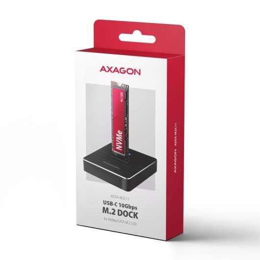 Base di connessione Axagon ADSA-M2C11 USB 3.2 Gen 2 M.2 NVMe/SATA