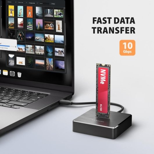 Base di connessione Axagon ADSA-M2C11 USB 3.2 Gen 2 M.2 NVMe/SATA