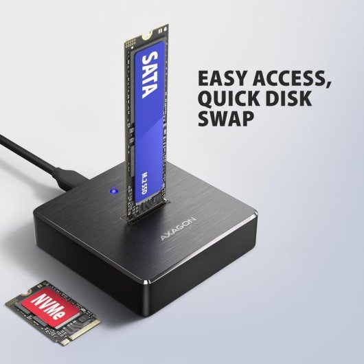 Base di connessione Axagon ADSA-M2C11 USB 3.2 Gen 2 M.2 NVMe/SATA