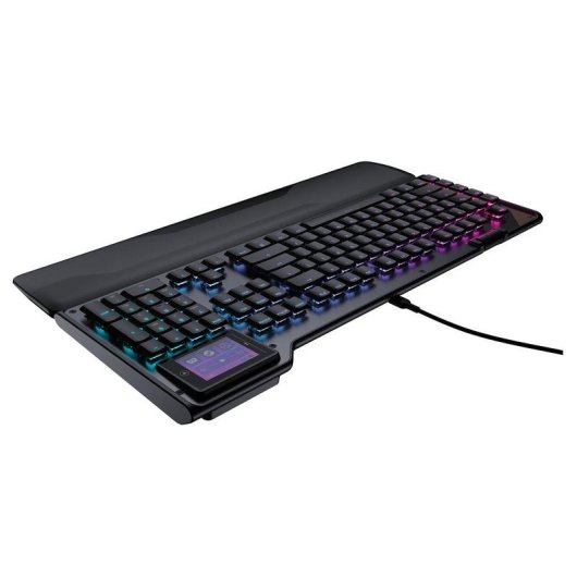Clavier Turtle Beach Command KB5 avec switches Titan ultraplats et écran tactile 2,4" AZERTY français
