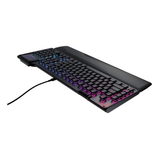 Clavier Turtle Beach Command KB5 avec switches Titan ultraplats et écran tactile 2,4" AZERTY français