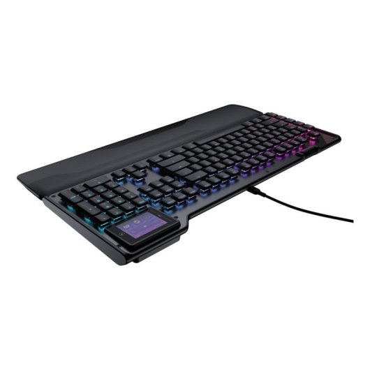 Clavier Turtle Beach Command KB5 avec switches Titan ultraplats et écran tactile 2,4" AZERTY français