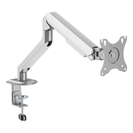White Shark AKHENATEN Support Moniteur 17 à 32" VESA 75x75 à 100x100 Max 9Kg Bureau Argent