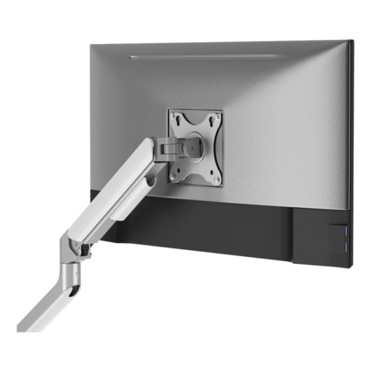 White Shark AKHENATEN Support Moniteur 17 à 32" VESA 75x75 à 100x100 Max 9Kg Bureau Argent