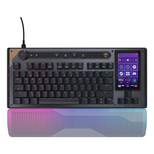 Clavier Turtle Beach Command KB7 magnétique compact avec écran tactile RGB AZERTY français