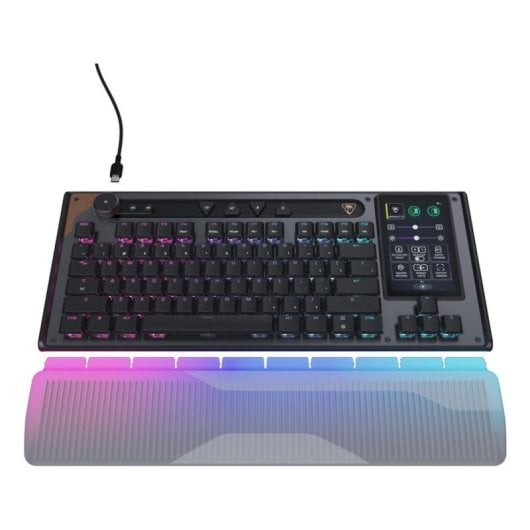 Clavier Turtle Beach Command KB7 magnétique compact avec écran tactile RGB AZERTY français