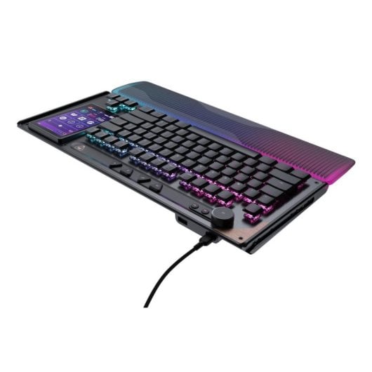 Clavier Turtle Beach Command KB7 magnétique compact avec écran tactile RGB AZERTY français