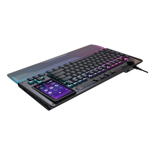 Clavier Turtle Beach Command KB7 magnétique compact avec écran tactile RGB AZERTY français