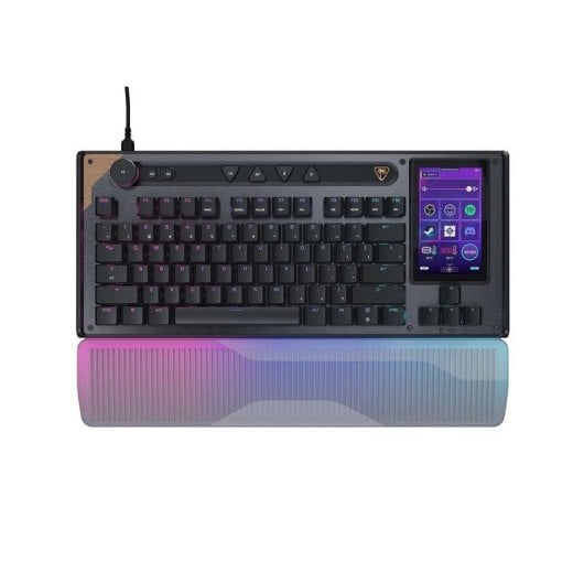 Clavier Turtle Beach Command KB7 magnétique compact avec écran tactile RGB AZERTY français