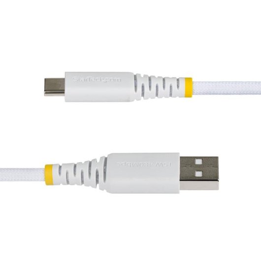 Cable StarTech USB-A a USB-C 15W 15cm Trenzado Blanco