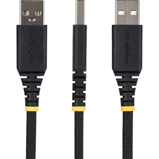 Cable StarTech USB-A a USB-C 15 cm Trenzado 15W 3A USB 2.0