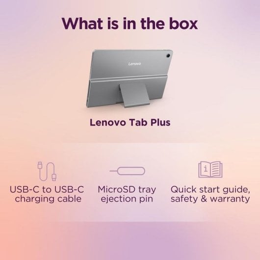 Tablet Lenovo Tab Plus 11,5" WiFi 8GB Gris 128GB Batería de larga duración