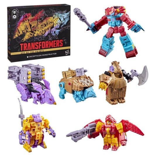 Set de Figuras Transformers Age of the Primes Decepticon Monstructor 6 en 1