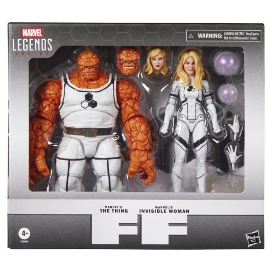 Figura Hasbro Marvel Legends Future Foundation Thing e Invisible Woman 15 cm