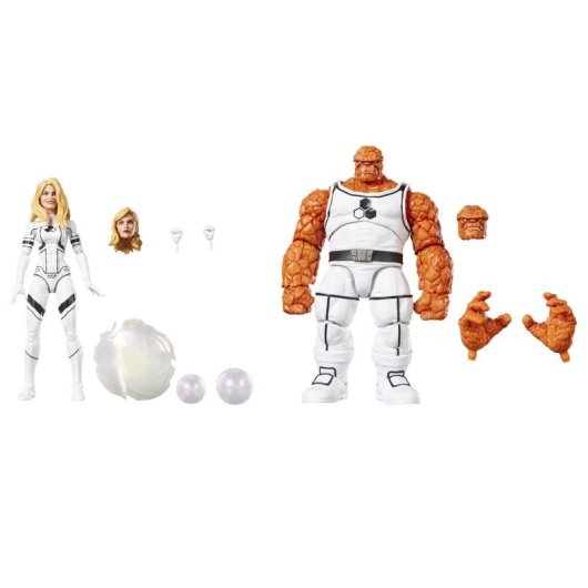 Figura Hasbro Marvel Legends Future Foundation Thing e Invisible Woman 15 cm
