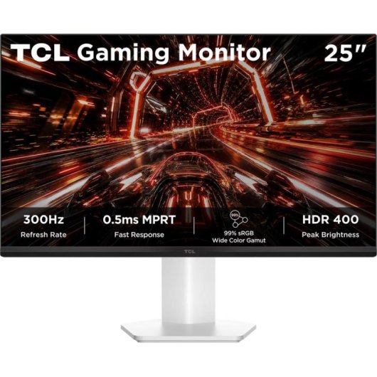 Monitor PC TCL P1 25P1AD 25" FullHD 300Hz IPS FreeSync Premium HDR400 Bianco 0,5ms