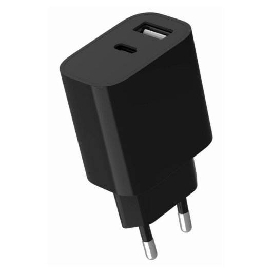 Cargador USB Gembird 2 Puertos 2.4A Universal Negro