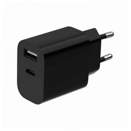 Cargador USB Gembird 2 Puertos 2.4A Universal Negro