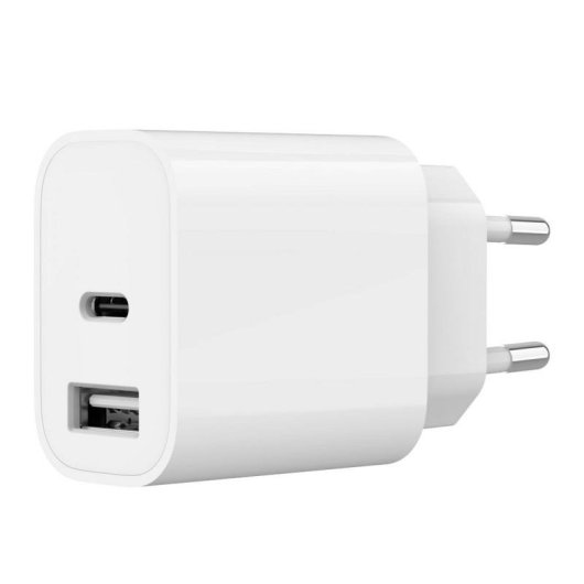 Ladegeraet USB Gembird 2 Ports A+C 2,4A 5V Weiss