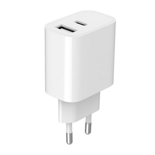 Ladegeraet USB Gembird 2 Ports A+C 2,4A 5V Weiss
