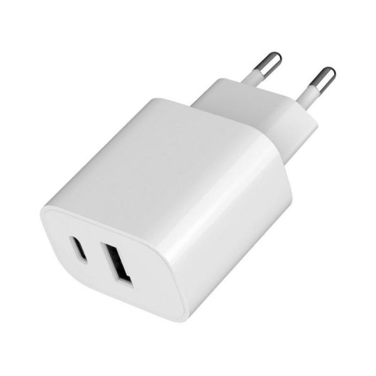 Ladegeraet USB Gembird 2 Ports A+C 2,4A 5V Weiss