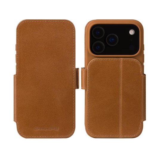 Funda pour mobile dbramante1928 portefeuille cuir bronzé avec support pour iPhone 17 Pro Max