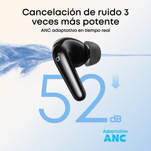 Soundcore R60I NC draadloze Bluetooth oordopjes met ruisonderdrukking en transparantiemodus zwart
