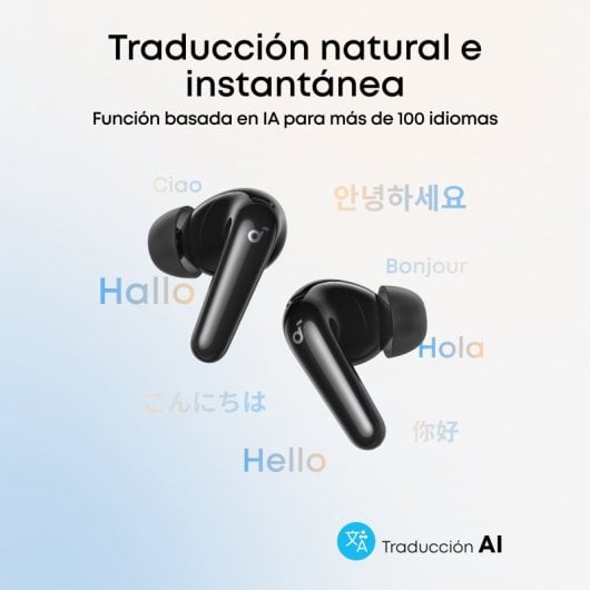 Soundcore R60I NC draadloze Bluetooth oordopjes met ruisonderdrukking en transparantiemodus zwart