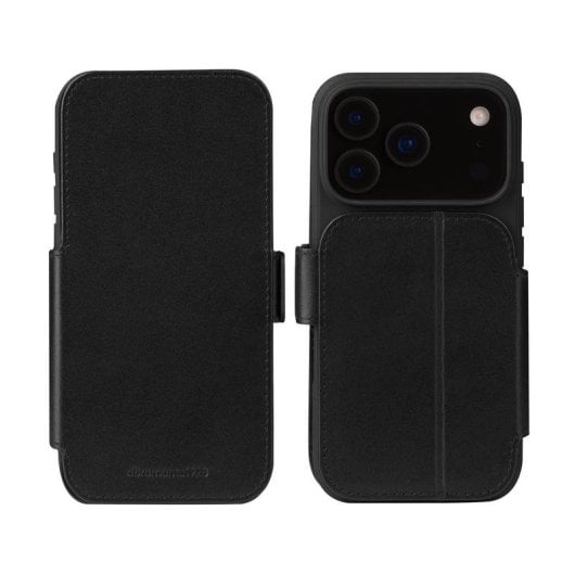 Funda para móvil dbramante1928 Leder Wallet Schwarz mit Ständer für iPhone 17 Pro