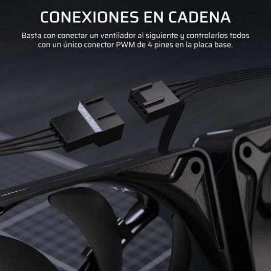 Ventilatore supplementare Corsair RS120 II 120mm PWM con modalità Zero RPM e cuscinetti magnetici