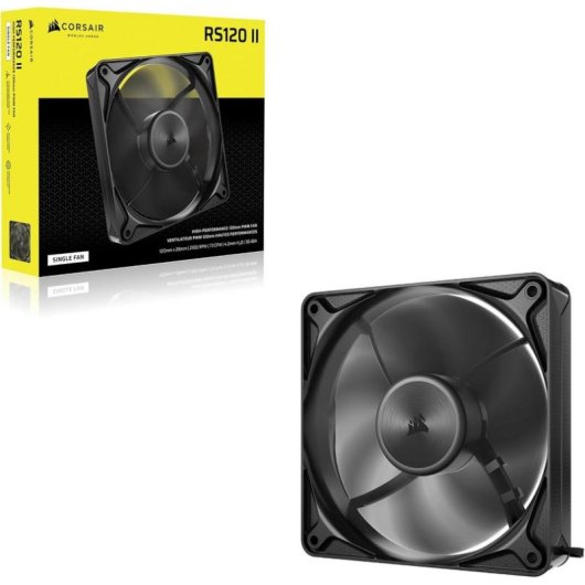 Ventilatore supplementare Corsair RS120 II 120mm PWM con modalità Zero RPM e cuscinetti magnetici