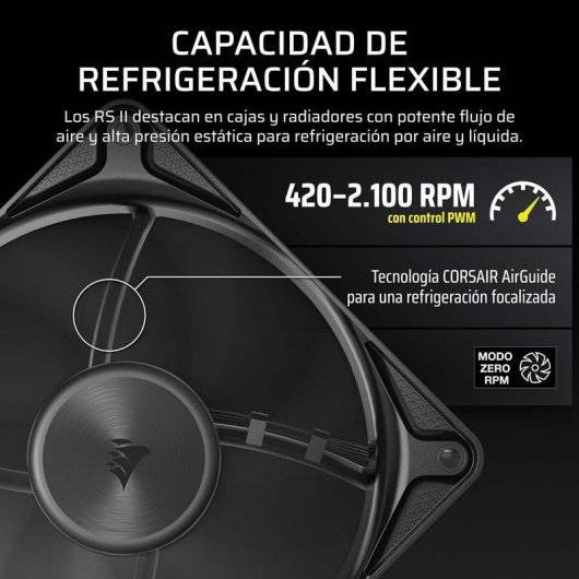 Ventilatore supplementare Corsair RS360 II 360mm PWM silenzioso con connessione a catena