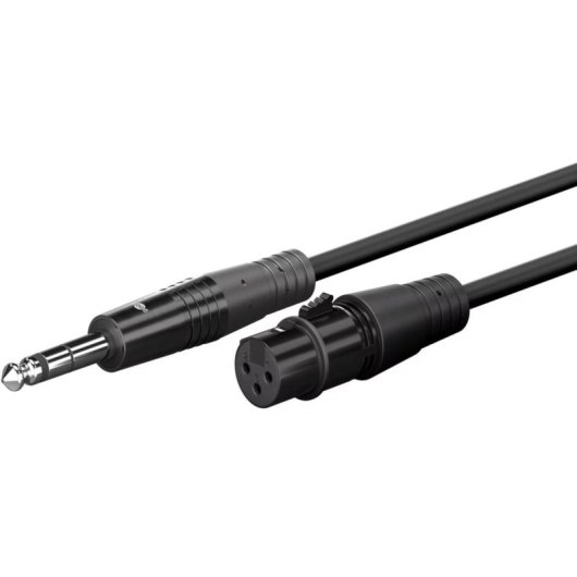 Cable XLR Goobay 10 m Macho a Macho Preto