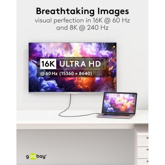 Cable HDMI Goobay Ultra96 96 Gbit/s 16K 240 Hz HDR