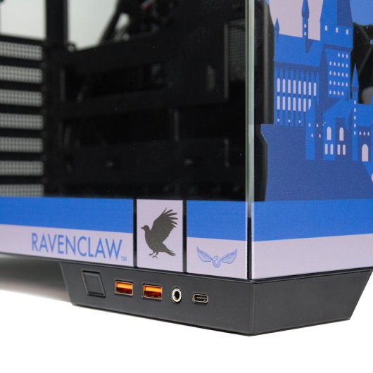 Torre PC Forgeon Tiberium EVO Torre ATX ARGB USB-C Cristal Templado Negra House Pride Ravenclaw